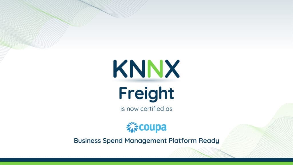 KNNX Freigth is now certified as Coupa Business Spend Management Platform